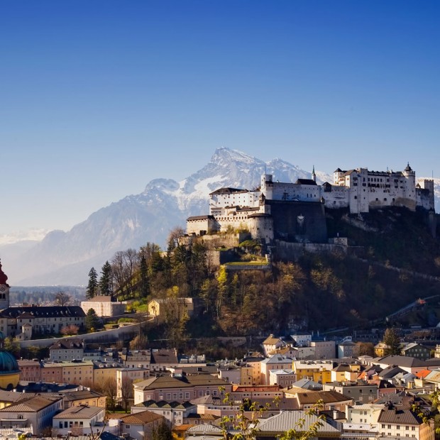 Stadt Salzburg mit der Festung Hohen Salzburg