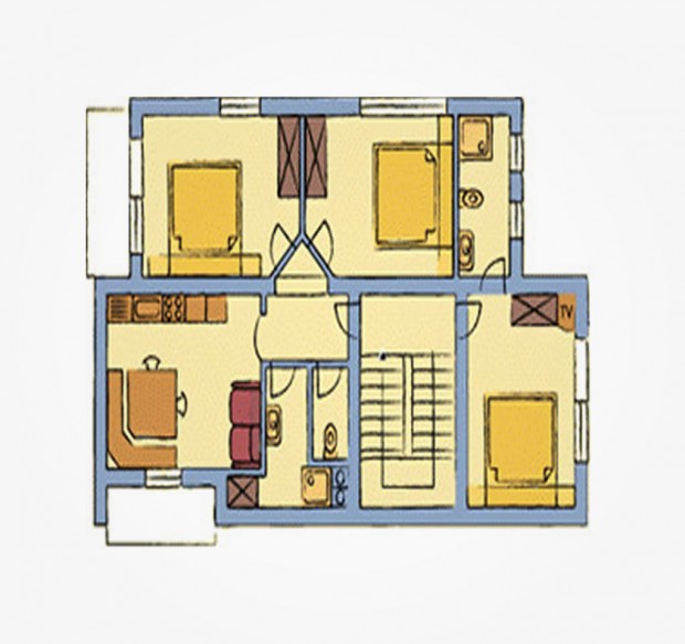 Grundriss Appartement Typ 01